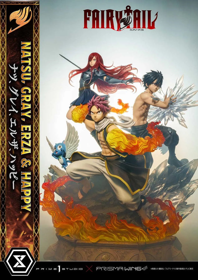 NATSU, GRAY, ERZA AND HAPPY (Regular Version) TV animation FAIRY TAIL – Prime1Studio – ActionFigure Brasil