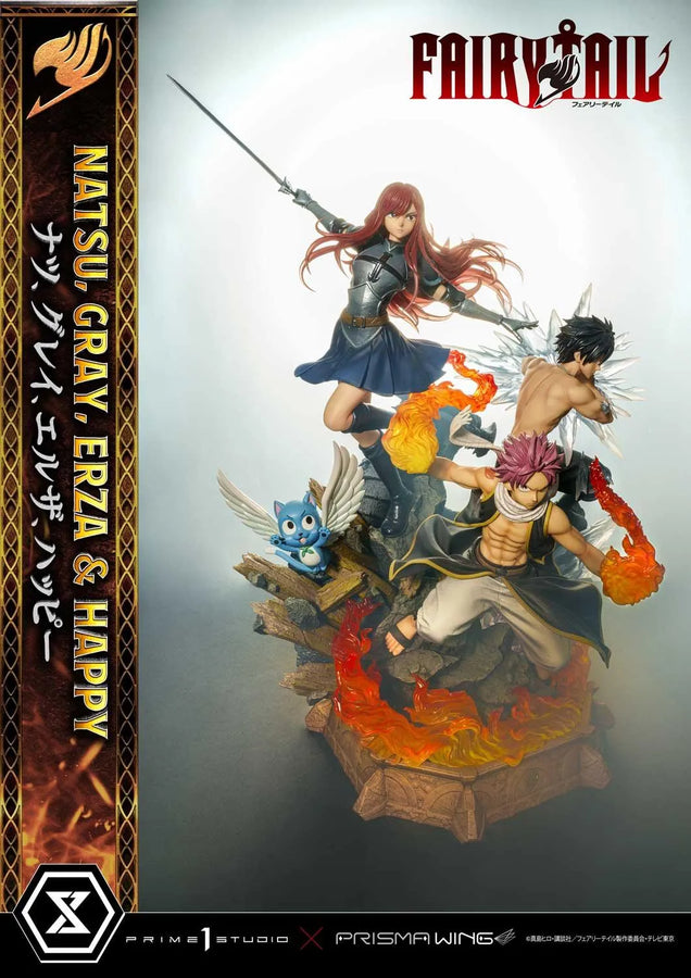 NATSU, GRAY, ERZA AND HAPPY (Regular Version) TV animation FAIRY TAIL – Prime1Studio – ActionFigure Brasil