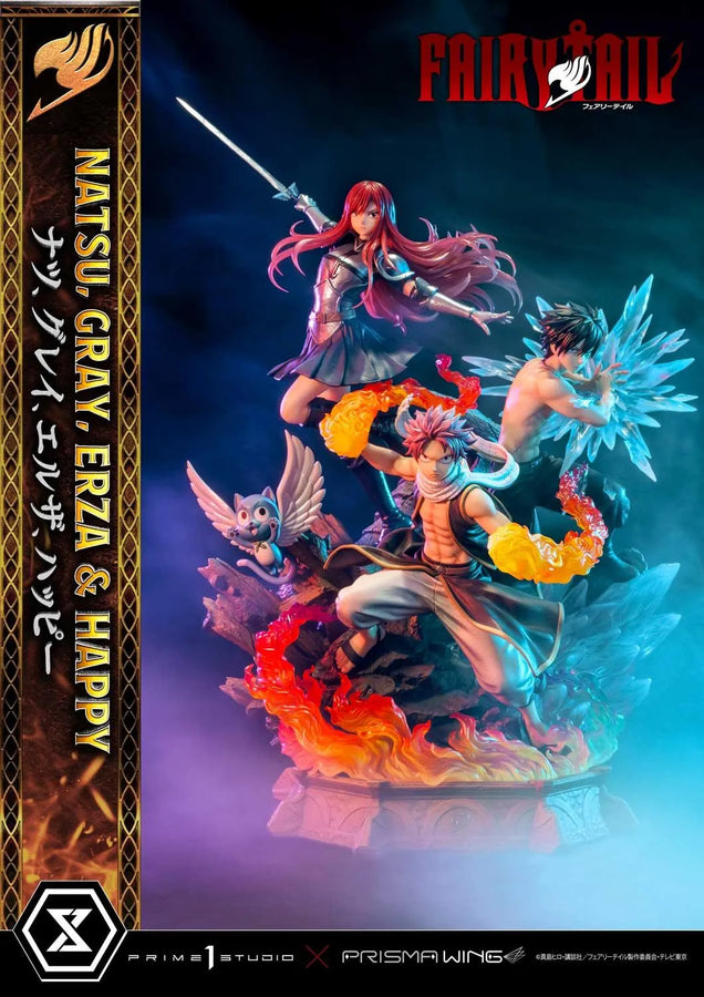 NATSU, GRAY, ERZA AND HAPPY (Regular Version) TV animation FAIRY TAIL – Prime1Studio – ActionFigure Brasil