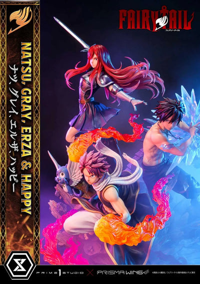 NATSU, GRAY, ERZA AND HAPPY (Regular Version) TV animation FAIRY TAIL – Prime1Studio – ActionFigure Brasil