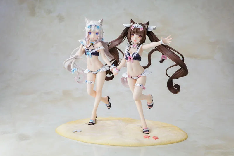 Nekopara - Vanilla - Chocola - KDcolle - 1/7 - Maid Swimsuit Ver. - Special Set (Alice Glint, Kadokawa) [Shop Exclusive]ㅤ – Kadokawa – ActionFigureBrasil