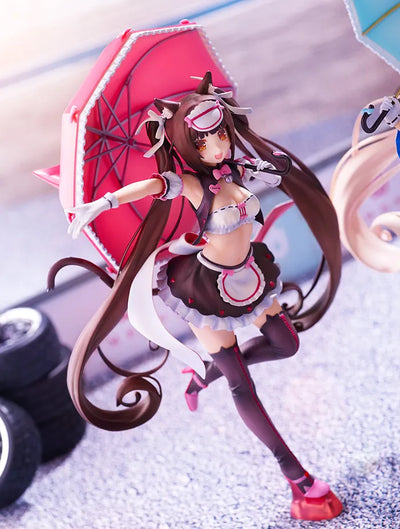 NekoPara Vol.1 - Chocola - 1/7 - Race Queen ver. (Mimeyoi) [Shop Exclusive]ㅤ – Mimeyoi – ActionFigureBrasil — detalhe do produto