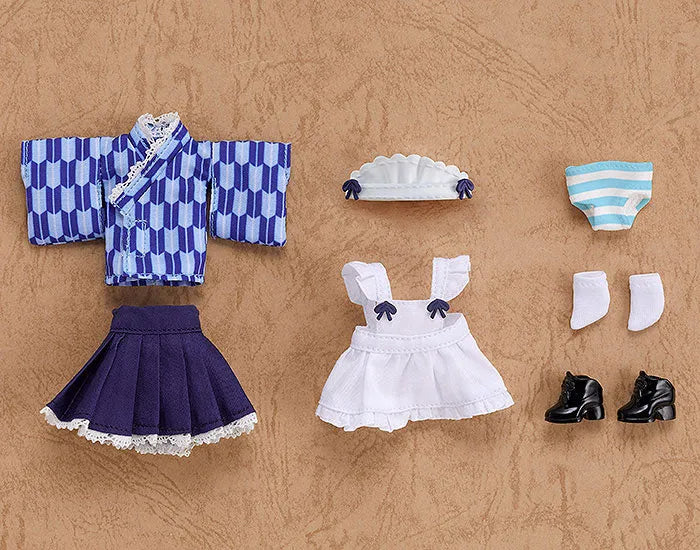 Nendoroid Doll: Outfit Set - Japanese-Style Maid - Blue (Good Smile Company)ㅤ – Good Smile Company – ActionFigureBrasil