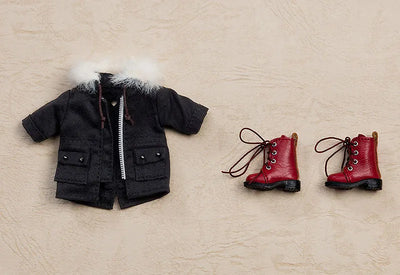 Nendoroid Doll Warm Clothing Set: Boots & Mod Coat (Black)ㅤ – Good Smile Company – ActionFigureBrasil