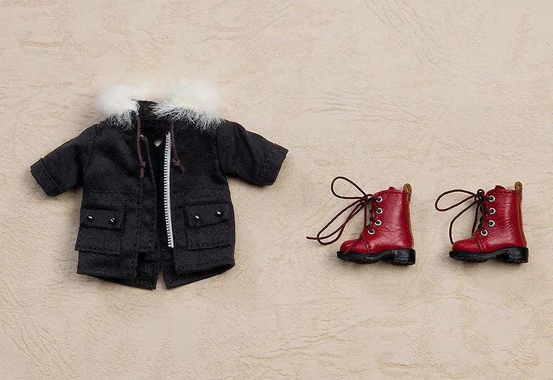 Nendoroid Doll Warm Clothing Set: Boots & Mod Coat (Black)ㅤ – Good Smile Company – ActionFigureBrasil