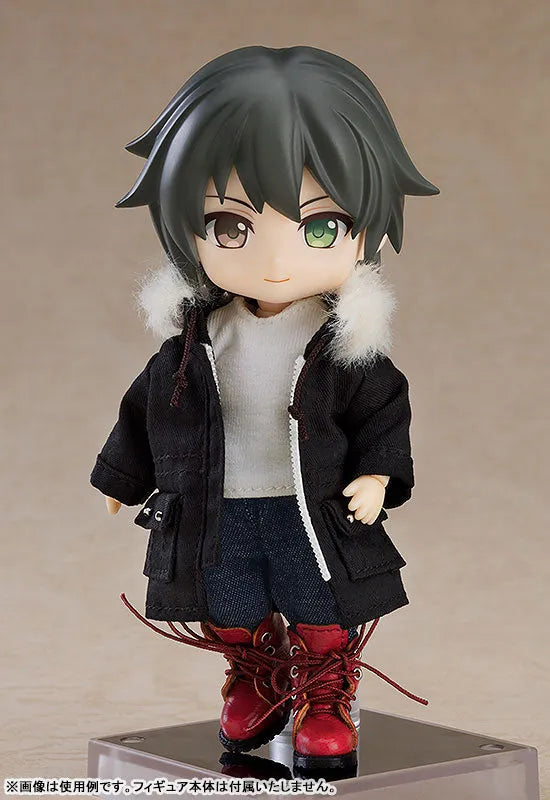 Nendoroid Doll Warm Clothing Set: Boots & Mod Coat (Black)ㅤ – Good Smile Company – ActionFigureBrasil