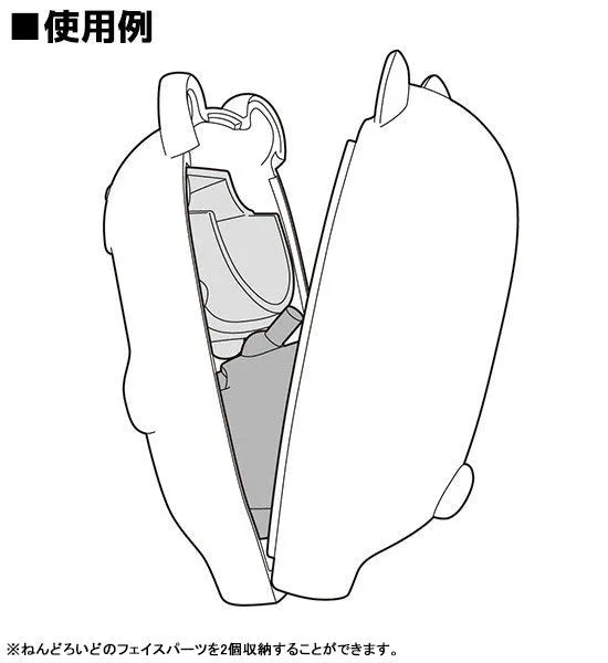 Nendoroid More - Kigurumi Face Parts Case - Black Kitsune (Good Smile Company)ㅤ – Good Smile Company – ActionFigureBrasil
