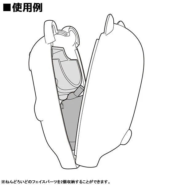 Nendoroid More - Kigurumi Face Parts Case - White Kitsune (Good Smile Company)ㅤ – Good Smile Company – ActionFigureBrasil