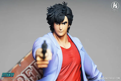 Nicky Larson (City Hunter) - LIMITED EDITION: 500 – Kitsune Statue – ActionFigure Brasil — com base expositora