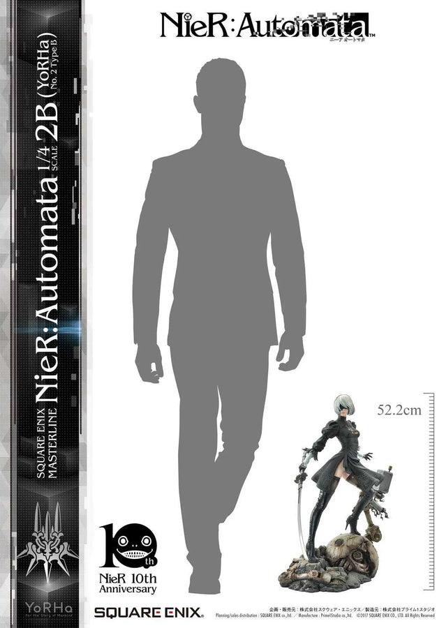 NieR:Automata 1/4 Scale - 2B (YoRHa No. 2 Type B) (Regular Version) NieR:Automata – Prime1Studio – ActionFigure Brasil