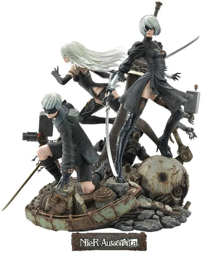 NieR: Automata - Pod 042 - Pod 153 - YoRHa No. 2 Type B - YoRHa No. 9 Type S - YoRHa Type A No.2 - Square Enix Masterline SEM-01 - 1/4 (Prime 1 Studio)ㅤ – Prime 1 Studio – ActionFigureBrasil