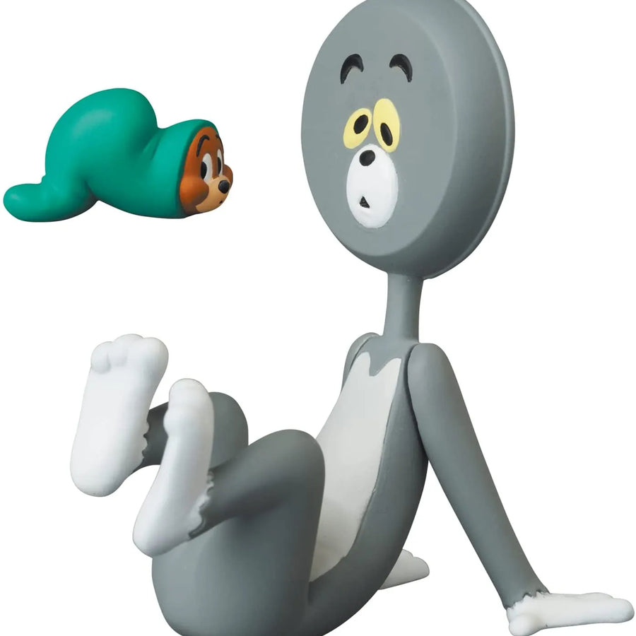 No.669 - UDF TOM and JERRY - SERIES 3 - TOM - Head in the shape of the pan - JERRY - In the Vinyl Hose (Medicom Toy)ㅤ – Medicom Toy – ActionFigureBrasil
