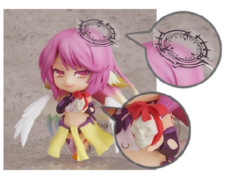 No Game No Life - Jibril - Nendoroid #794 - GoodSmile Limitedㅤ – Good Smile Company – ActionFigureBrasil — ângulo diferente