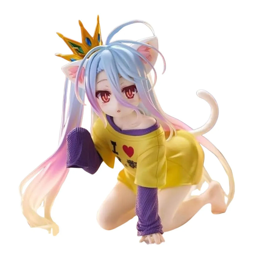 No Game No Life - Shiro - Desktop Cute - Nekomimi T-Shirt ver. (Taito)ㅤ – Taito – ActionFigureBrasil