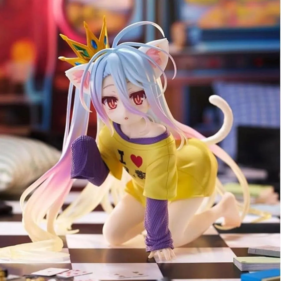 No Game No Life - Shiro - Desktop Cute - Nekomimi T-Shirt ver. (Taito)ㅤ – Taito – ActionFigureBrasil