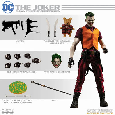 ONE:12 Collective - DC Comics: Joker 1/12 Action Figure Clown Prince of Crime ver(Provisional Pre-order)ㅤ – Mezco – ActionFigureBrasil — close