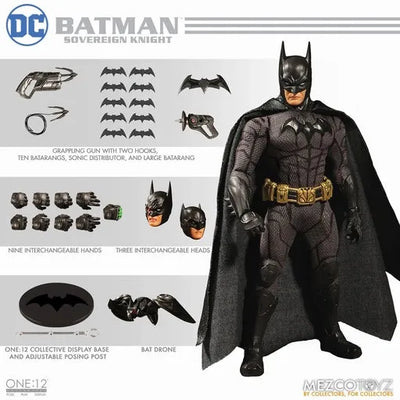 ONE:12 Collective - DC Comics: Sovereign Knight Batman 1/12 Action Figure(Provisional Pre-order)ㅤ – Mezco Toyz – ActionFigureBrasil
