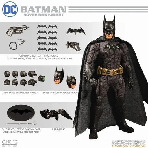 ONE:12 Collective - DC Comics: Sovereign Knight Batman 1/12 Action Figure(Provisional Pre-order)ㅤ – Mezco Toyz – ActionFigureBrasil