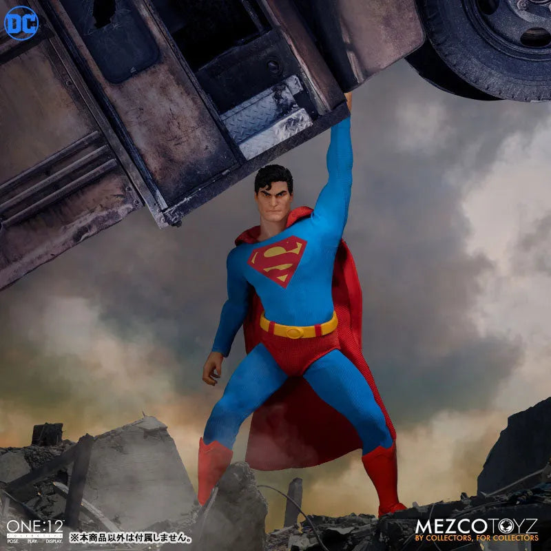 ONE:12 Collective / DC Comics: Superman 1/12 Action Figure Man of Steel Editionㅤ – Mezco – ActionFigureBrasil