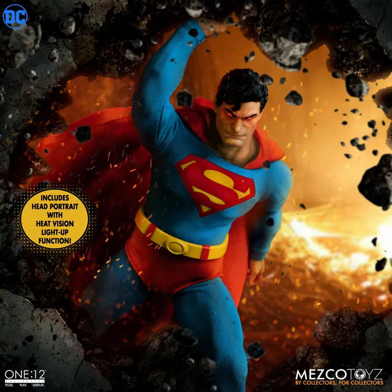 ONE:12 Collective / DC Comics: Superman 1/12 Action Figure Man of Steel Editionㅤ – Mezco – ActionFigureBrasil