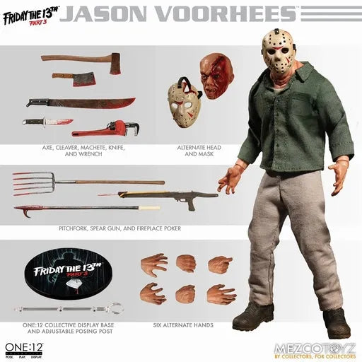 ONE:12 Collective - Friday the 13th PART3: Jason Voorhees 1/12 Action Figure(Provisional Pre-order)ㅤ – Mezco – ActionFigureBrasil