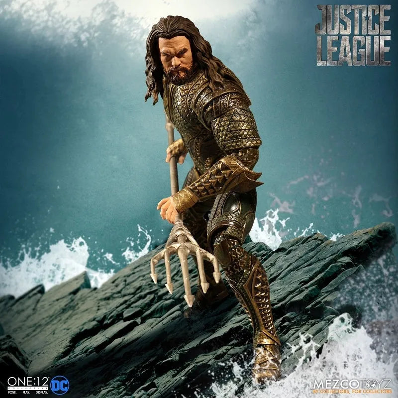 ONE:12 Collective - Justice League: Aquaman 1/12 Action Figureㅤ – Mezco – ActionFigureBrasil