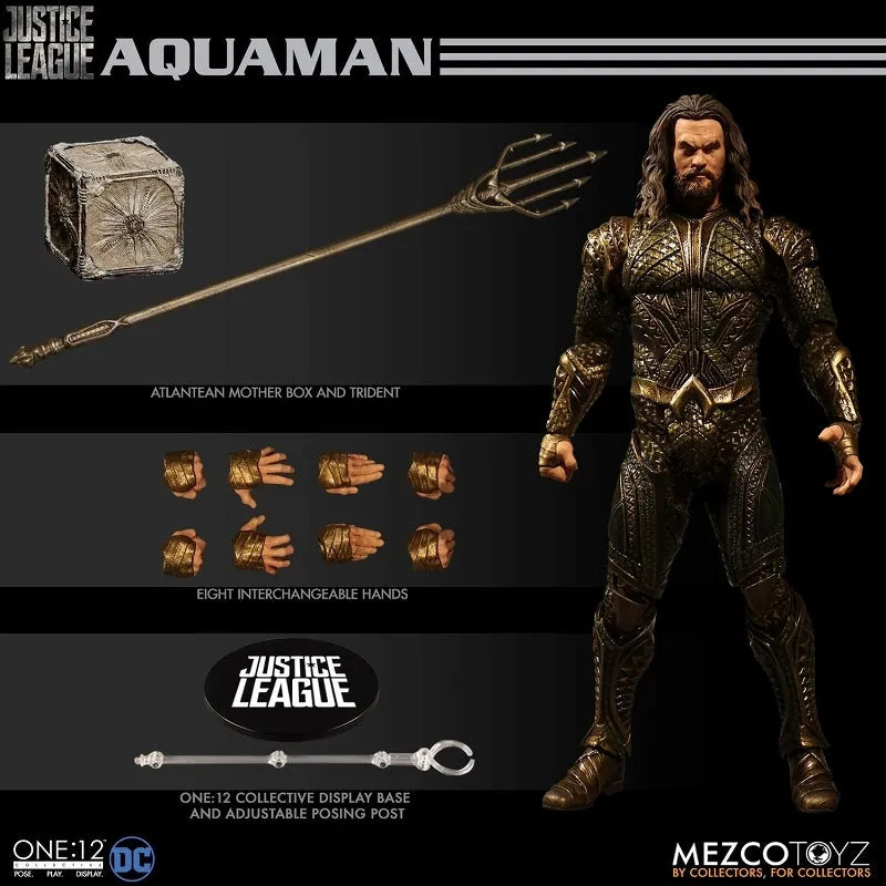 ONE:12 Collective - Justice League: Aquaman 1/12 Action Figureㅤ – Mezco – ActionFigureBrasil