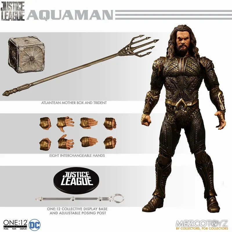 ONE:12 Collective - Justice League: Aquaman 1/12 Action Figureㅤ – Mezco – ActionFigureBrasil