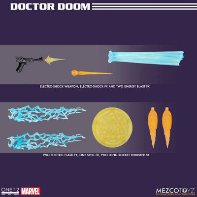 ONE:12 Collective / Marvel Comics: Dr. Doom 1/12 Action Figureㅤ – Mezco – ActionFigureBrasil — iluminação de estúdio