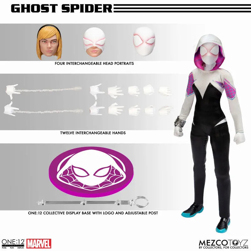 ONE:12 Collective - Marvel Comics: Ghost Spider - 1/12 (Mezco Toys)ㅤ – Mezco – ActionFigureBrasil