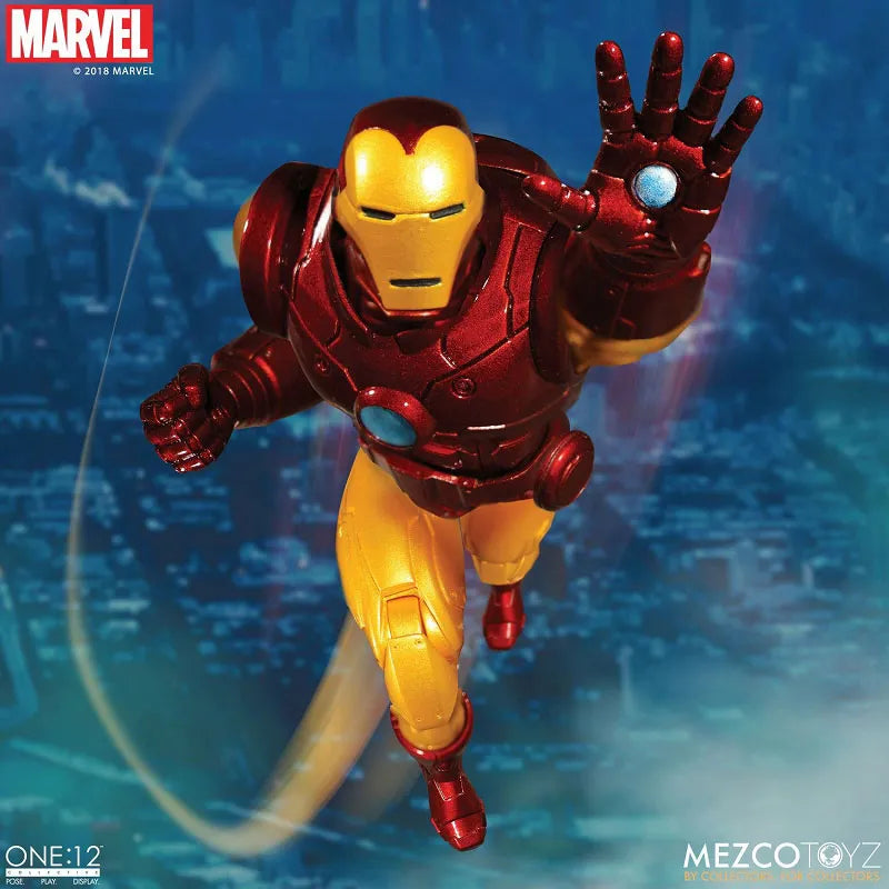 ONE:12 Collective - Marvel Comics: Iron Man 1/12 Action Figureㅤ – Mezco – ActionFigureBrasil