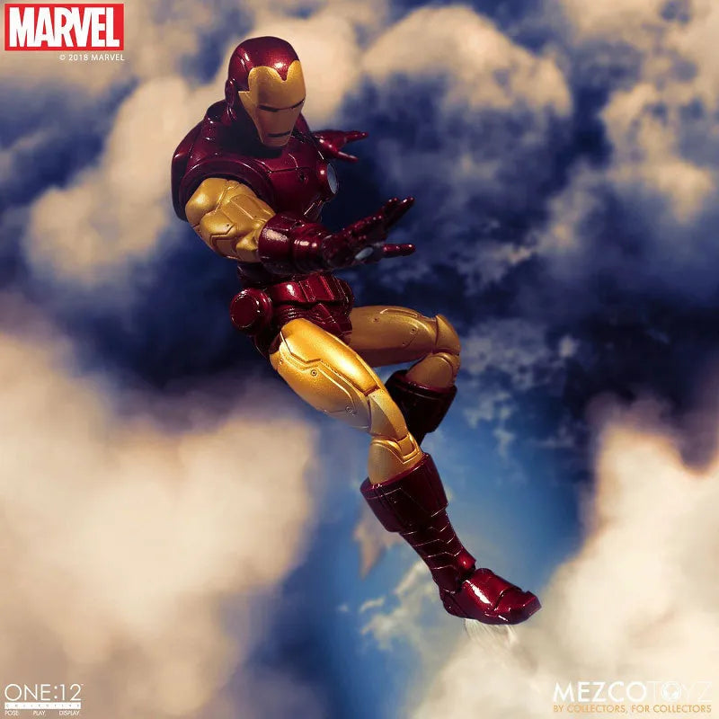 ONE:12 Collective - Marvel Comics: Iron Man 1/12 Action Figureㅤ – Mezco – ActionFigureBrasil