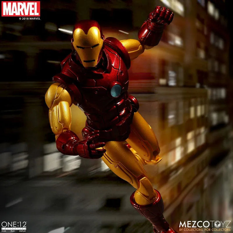 ONE:12 Collective - Marvel Comics: Iron Man 1/12 Action Figureㅤ – Mezco – ActionFigureBrasil