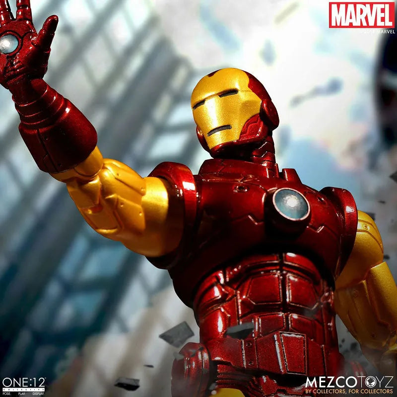ONE:12 Collective - Marvel Comics: Iron Man 1/12 Action Figureㅤ – Mezco – ActionFigureBrasil