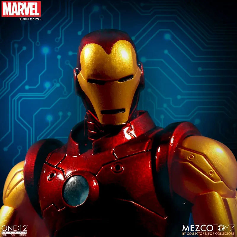 ONE:12 Collective - Marvel Comics: Iron Man 1/12 Action Figureㅤ – Mezco – ActionFigureBrasil