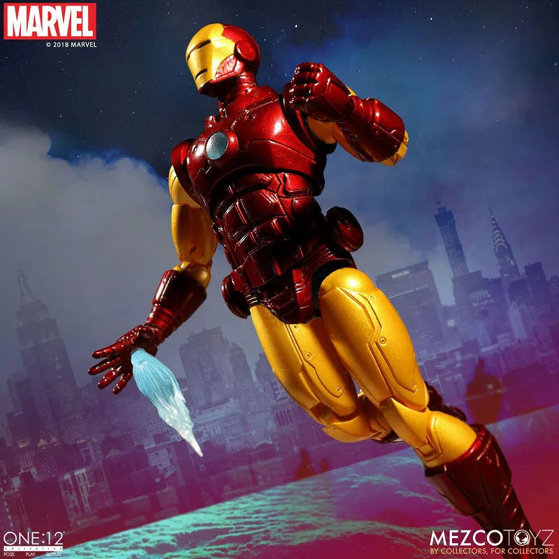 ONE:12 Collective - Marvel Comics: Iron Man 1/12 Action Figureㅤ – Mezco – ActionFigureBrasil