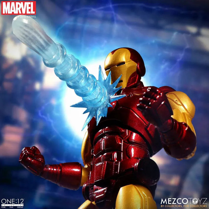 ONE:12 Collective - Marvel Comics: Iron Man 1/12 Action Figureㅤ – Mezco – ActionFigureBrasil