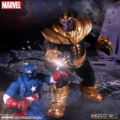 ONE:12 Collective / Marvel Comics: Thanos 1/12 Action Figureㅤ – Mezco – ActionFigureBrasil — ângulo diferente