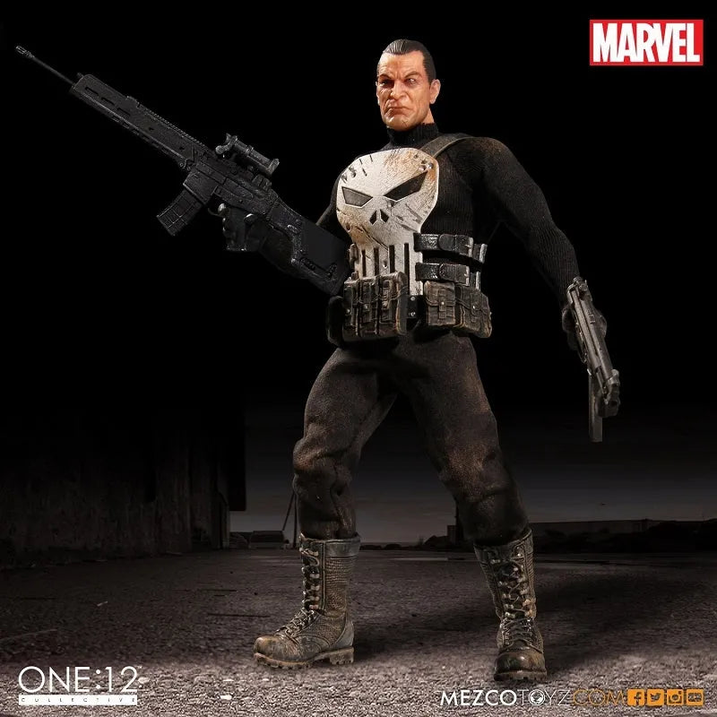 ONE:12 Collective Marvel Universe Punisher 1/12 Action Figureㅤ – Mezco – ActionFigureBrasil