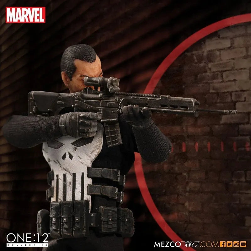 ONE:12 Collective Marvel Universe Punisher 1/12 Action Figureㅤ – Mezco – ActionFigureBrasil