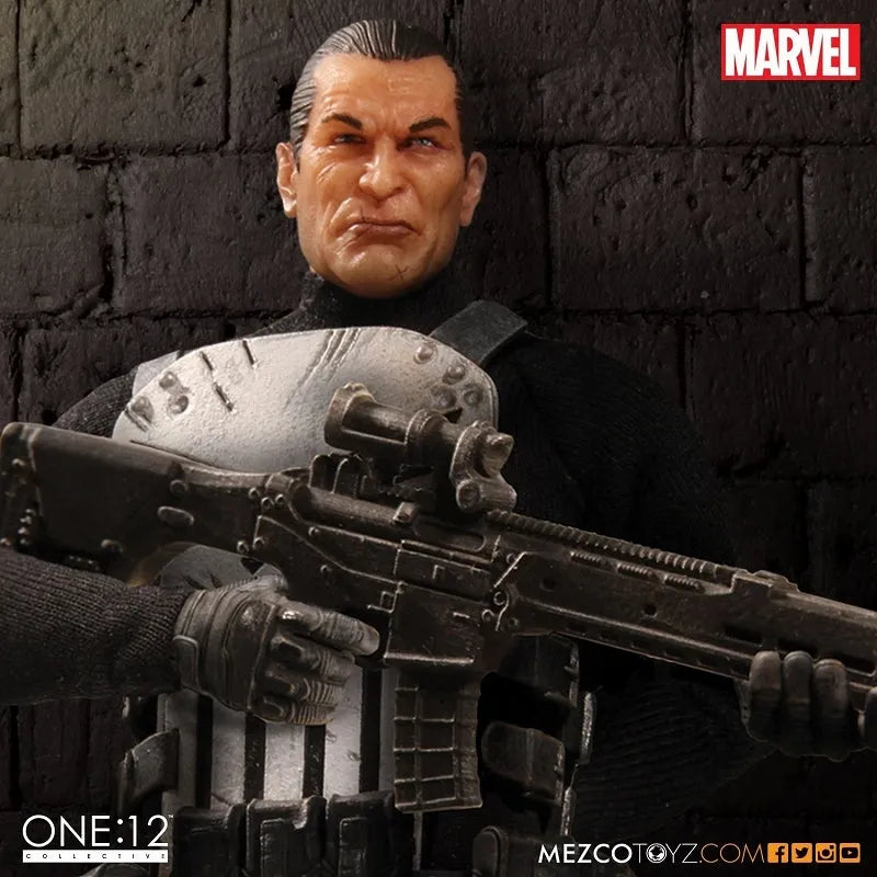 ONE:12 Collective Marvel Universe Punisher 1/12 Action Figureㅤ – Mezco – ActionFigureBrasil