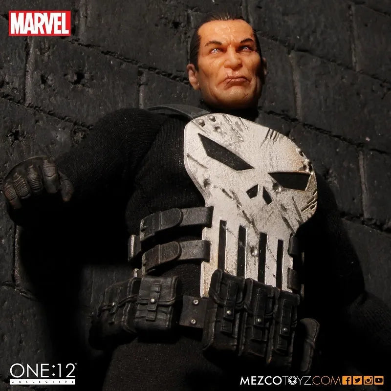 ONE:12 Collective Marvel Universe Punisher 1/12 Action Figureㅤ – Mezco – ActionFigureBrasil