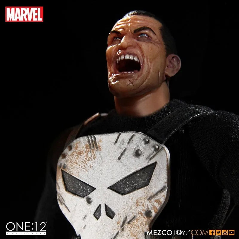 ONE:12 Collective Marvel Universe Punisher 1/12 Action Figureㅤ – Mezco – ActionFigureBrasil
