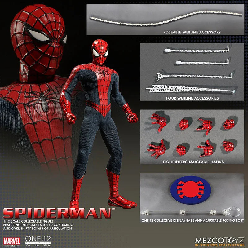 ONE:12 Collective - Marvel Universe: Spider-Man 1/12 Action Figureㅤ – Mezco – ActionFigureBrasil