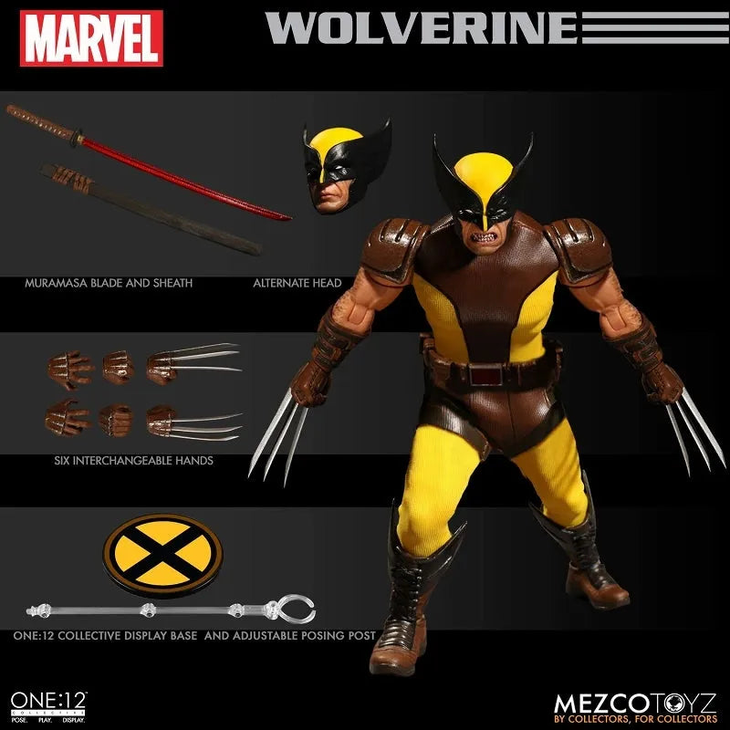 ONE:12 Collective - Marvel Universe: Wolverine 1/12 Action Figureㅤ – Mezco – ActionFigureBrasil
