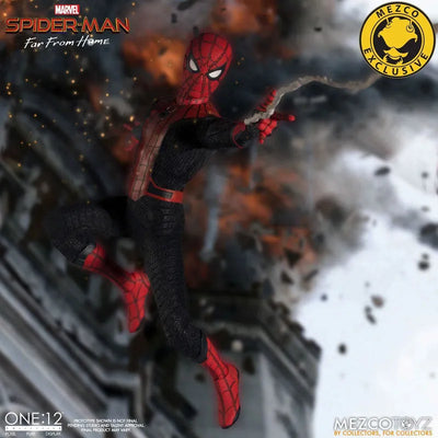 ONE:12 Collective / Spider-Man: Far From Home: Spider-Man 1/12 Action Figure DLX verㅤ – Mezco – ActionFigureBrasil