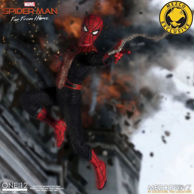 ONE:12 Collective / Spider-Man: Far From Home: Spider-Man 1/12 Action Figure DLX verㅤ – Mezco – ActionFigureBrasil