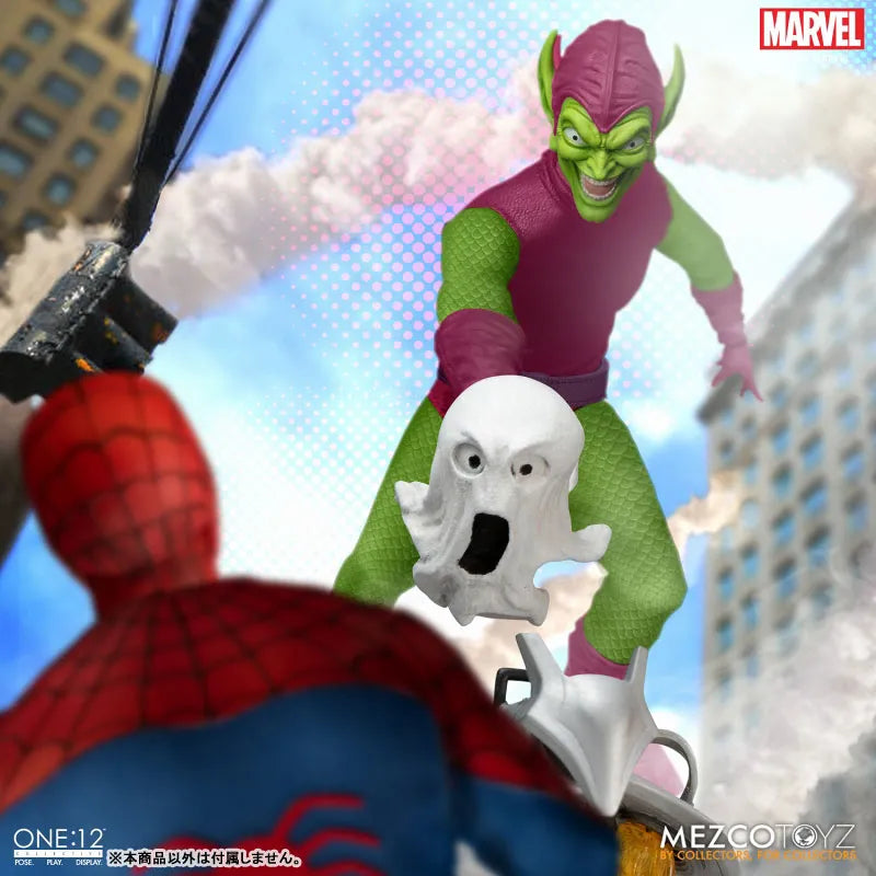 ONE:12 Collective / The Amazing Spider-Man: Green Goblin 1/12 Action Figure DX Editionㅤ – Mezco – ActionFigureBrasil