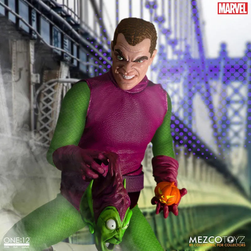 ONE:12 Collective / The Amazing Spider-Man: Green Goblin 1/12 Action Figure DX Editionㅤ – Mezco – ActionFigureBrasil