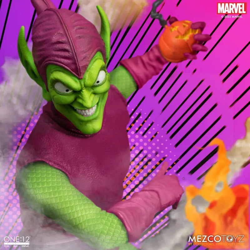 ONE:12 Collective / The Amazing Spider-Man: Green Goblin 1/12 Action Figure DX Editionㅤ – Mezco – ActionFigureBrasil